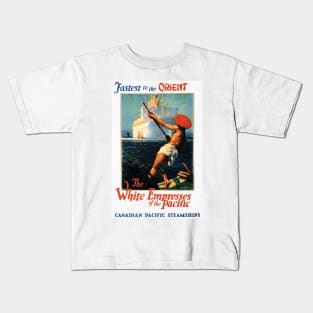 Fastest to the Orient The White Empresses of the Pacific Vintage Advertisement Kids T-Shirt